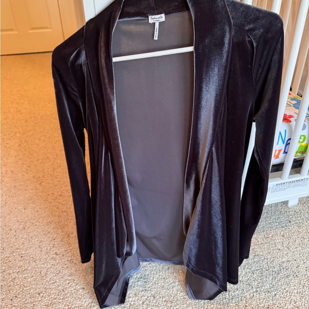 Splendid Velvet Spandex Cardigan
